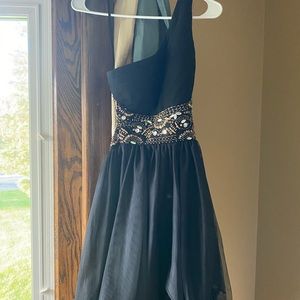 black & gold homecoming/formal dress